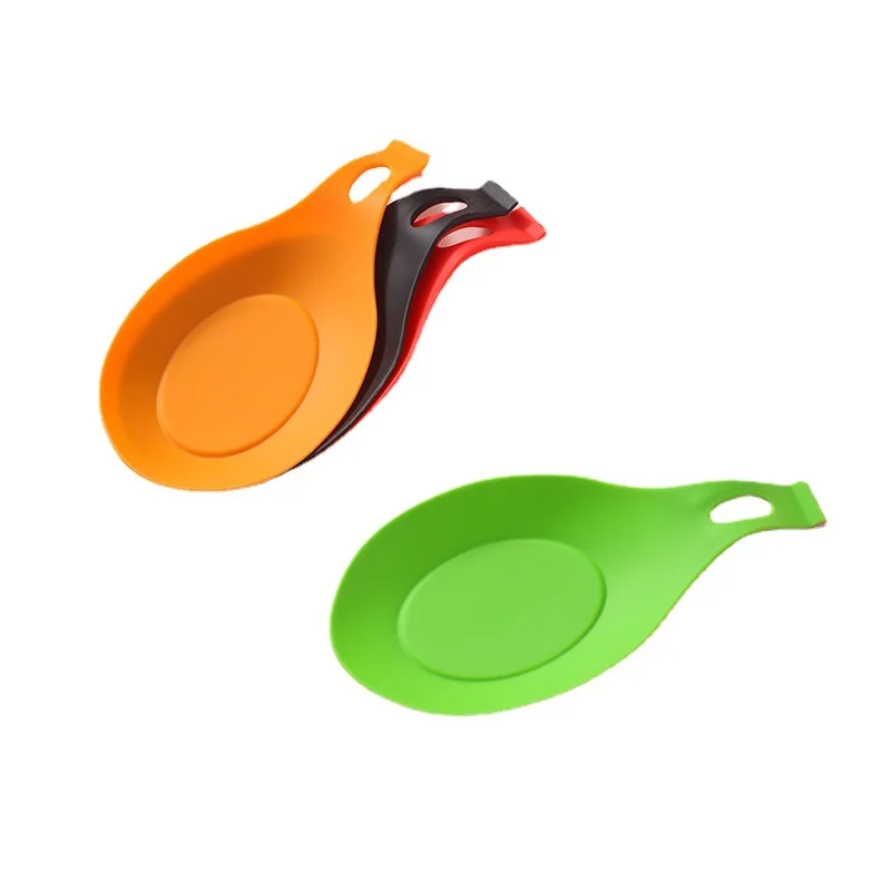 cooking custom kitchen utensil silicone spoons and forks rest holder holder for dining table set