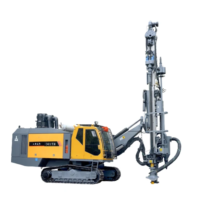 factory price mine kt15c crawler mounted blast drill rig with air compressor drilling rig for quarry