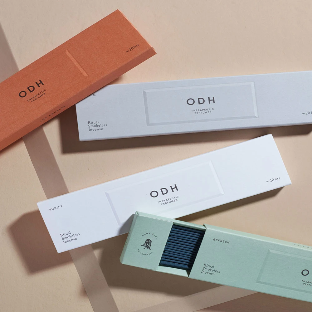 Printing empty incense sticks holder packaging gift box with custom logo