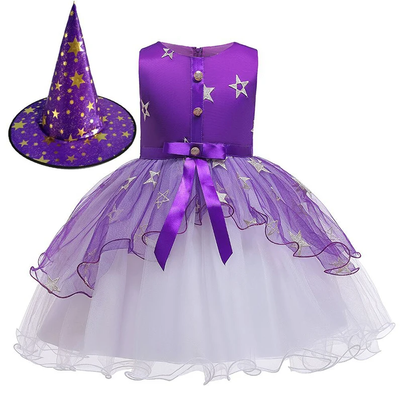 Little Girls Princess Costume Halloween Party Birthday Dress Up Cosplay bouffant skirt with