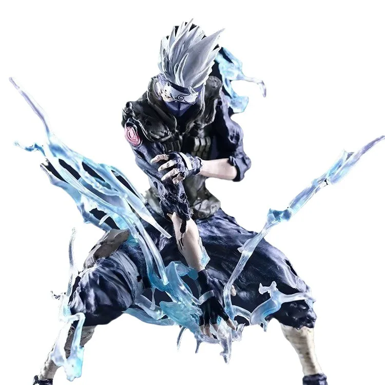 high-quality 20-36cm Narutos anime action figures Zabuza Kakashi Itachi Sasuke Uchiha Obito statue pvc toy for kids children