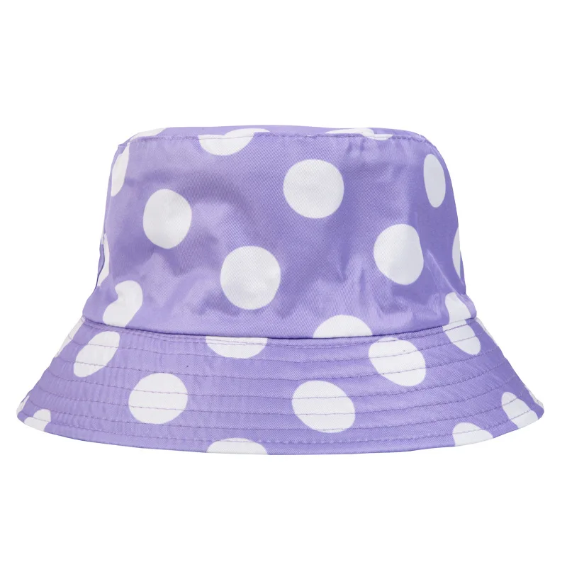Women Mens Bucket Hat Custom Logo Black Blank Fisherman Printed Dots Bucket Hats