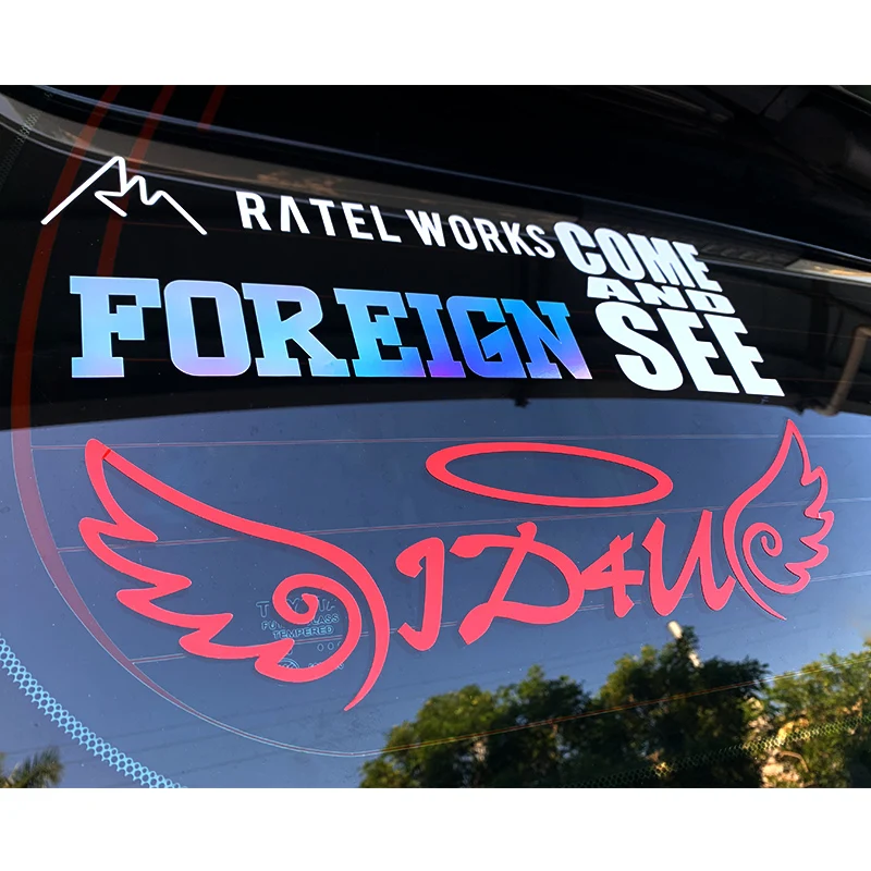 Наклейки с логотипом на заказ, автомобильная виниловая оберточная наклейка, переводная высечка, автомобильная наклейка