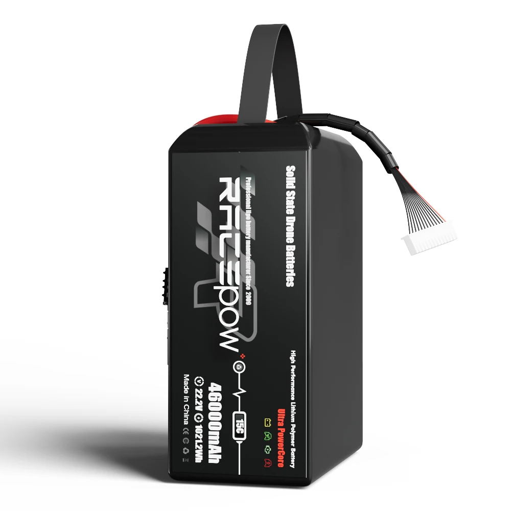 Racepow легкий 30000 мАч 46000 60000 твердотельный аккумулятор 6S 12S Lipo литий-полимерный