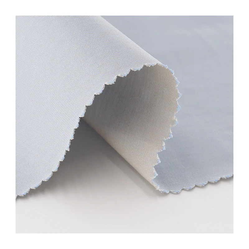 China Customize Cotton Nylon For Garment Jacket Suit Overcoat Clothing Material Plain Dyed Twill Woven Fabric En Tissu CN