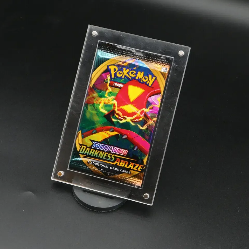 2023 новый акриловый Магнитный чехол для витрины Poke mon Card Pack верхняя витрина дисплей карт poke