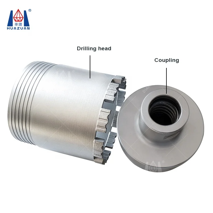 Professional diamond tipped 3 parts reinforced concrete core drill bits for sale