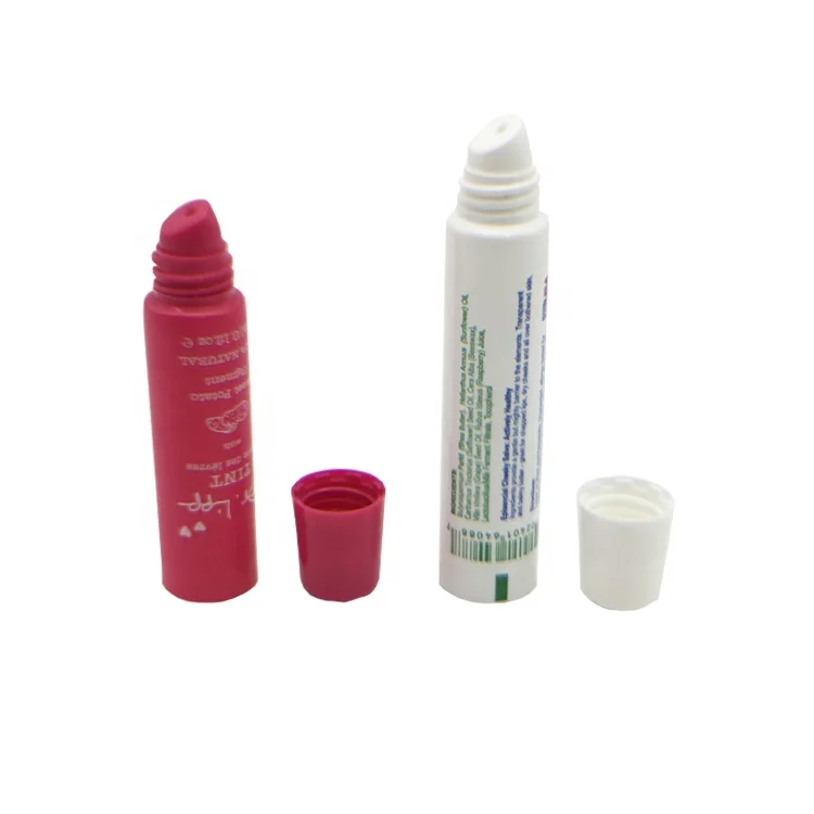 Promotion Red Lipgloss Tube, D16mm Mini Lipgloss Tube Squeeze Tube Lipgloss