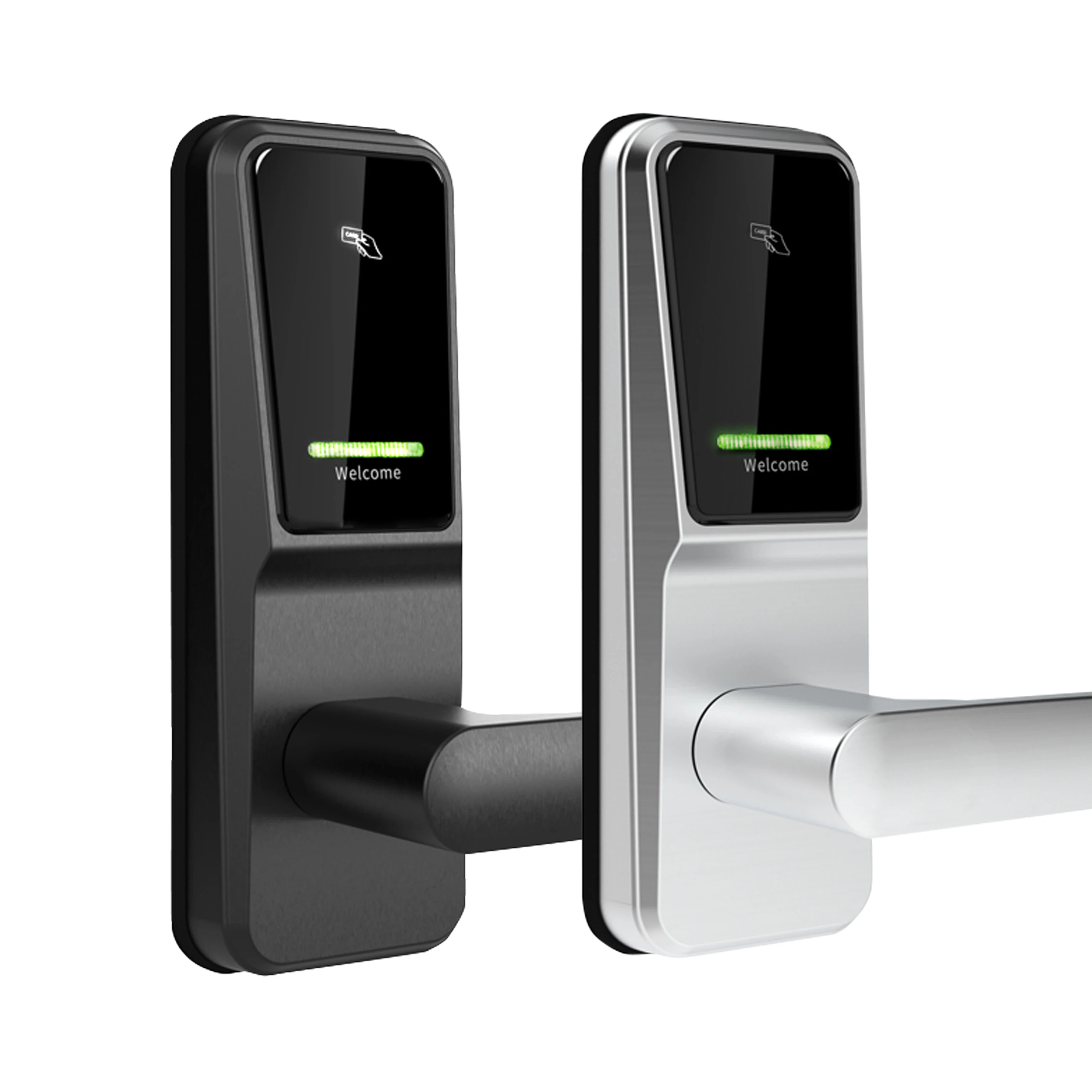 Key Card Smart hotel door lock with single latch for digital hotel Lock Software System