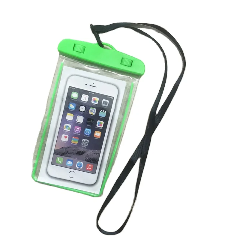 Universal Waterproof Clear Cell Phone Bags Custom PVC Mobile Phone Pouch For Iphone