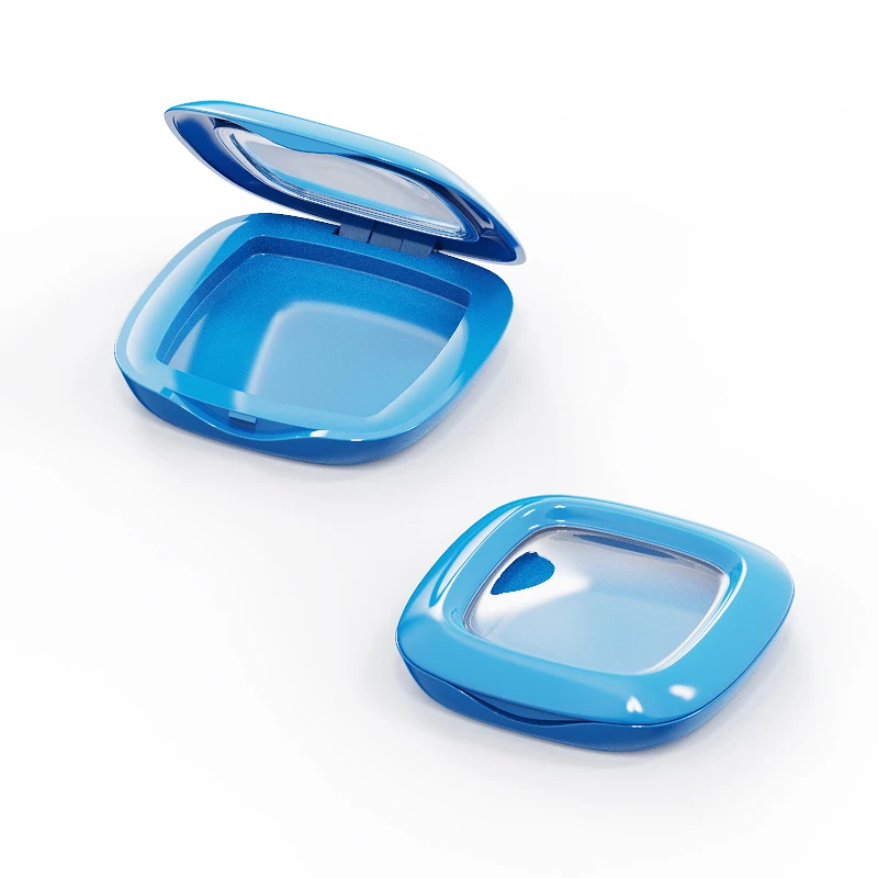 Choebe Empty single blush case eye shadow palette cosmetic packaging travel portable for makeup glitter