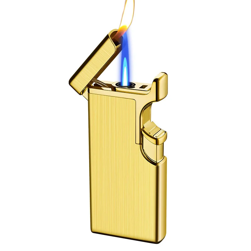 HB231 Portable Double Jet Flame Gas Lighters Smoking Accessories Metal Cigarette cigar torch lighter