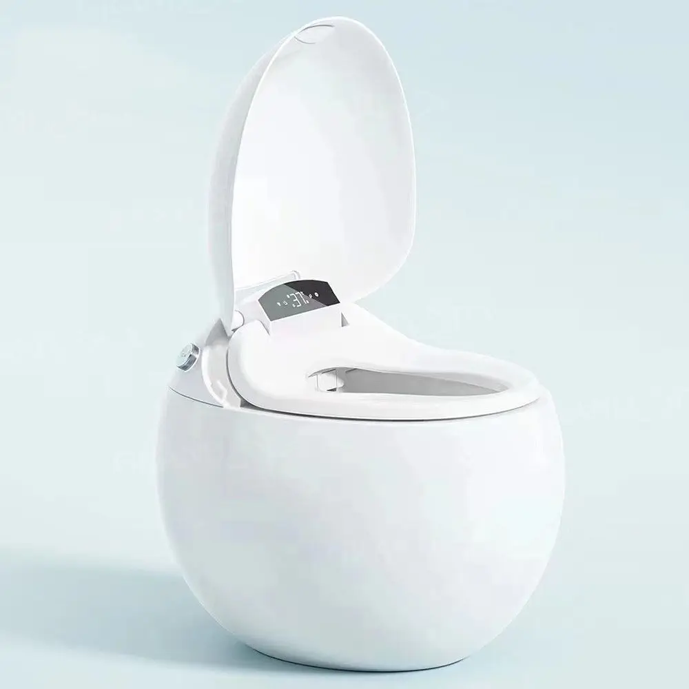 New Design Floor-Standing Siphon Smart Toilet Automatic Flushing Smart Toilet with UV Light Voice Foot Control Toilet