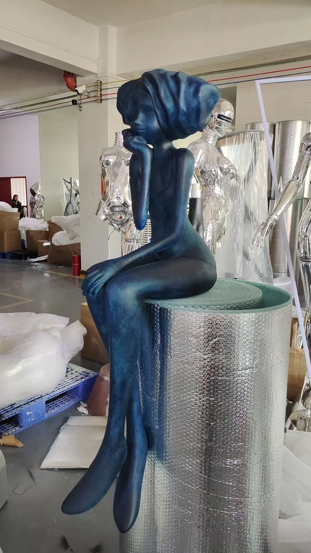 Female Human lady Sculpture diy home decor Woman Fiberglass Sculpture modern Abstract Woman Sculpture wholesale home decor