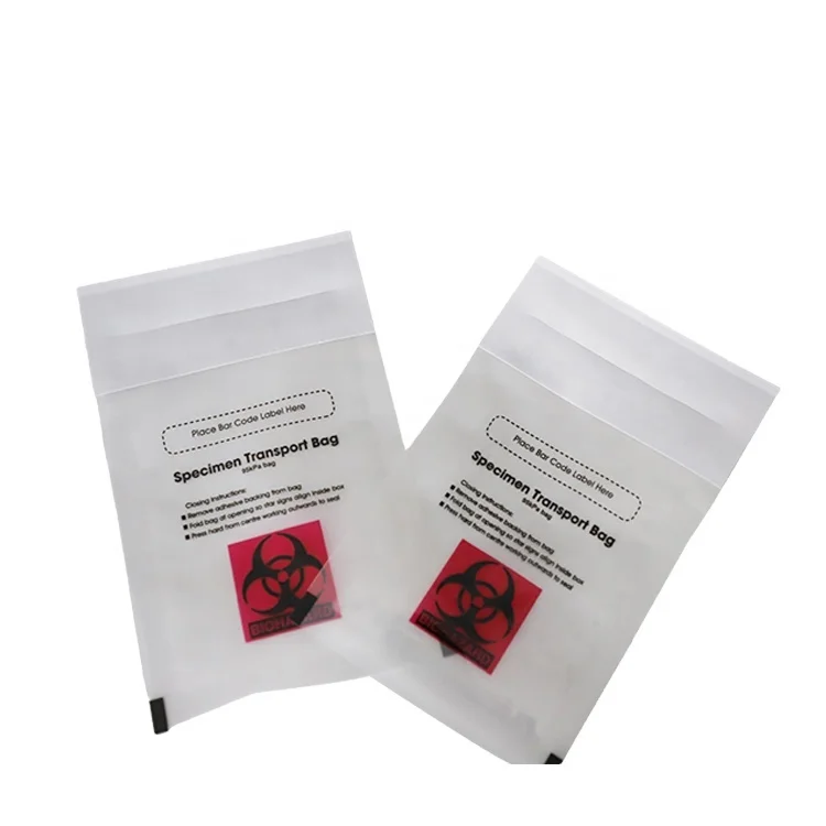 Factory Direct Plastic Biochemical Specimen Collection Laboratory Sample Bag