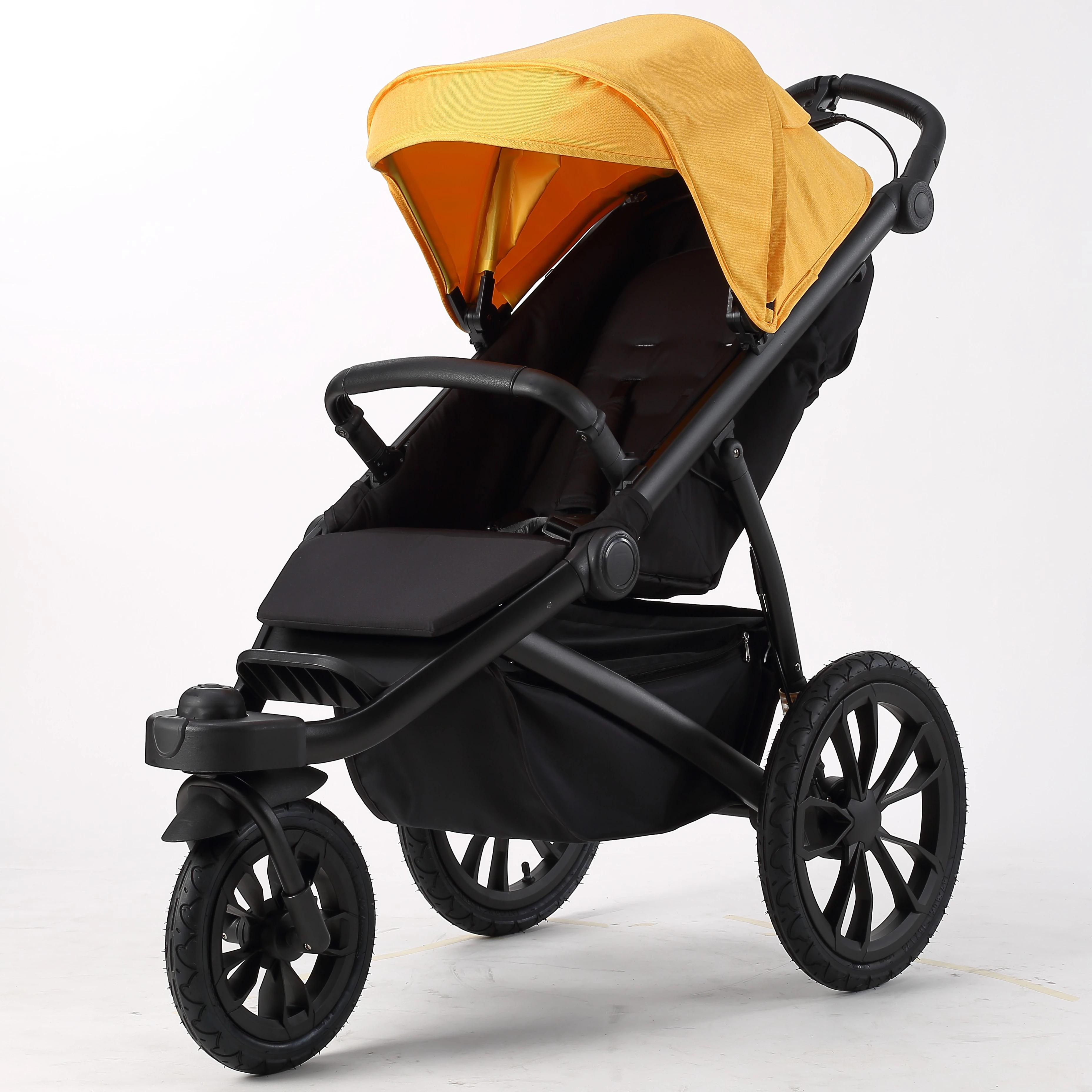 Ridge All-Terrain Jogging Stroller Baby stroller can sit and lie flat with three wheeled portability