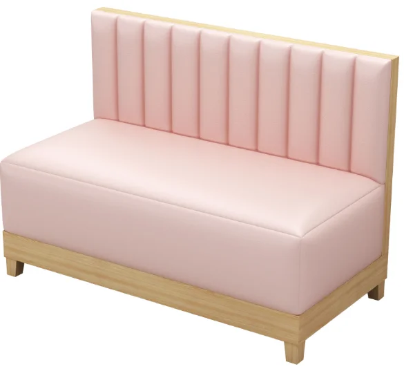 High quality milk tea shop table and chair combination booth sofa commercial restaurant coffee hamburger shop customized sofa