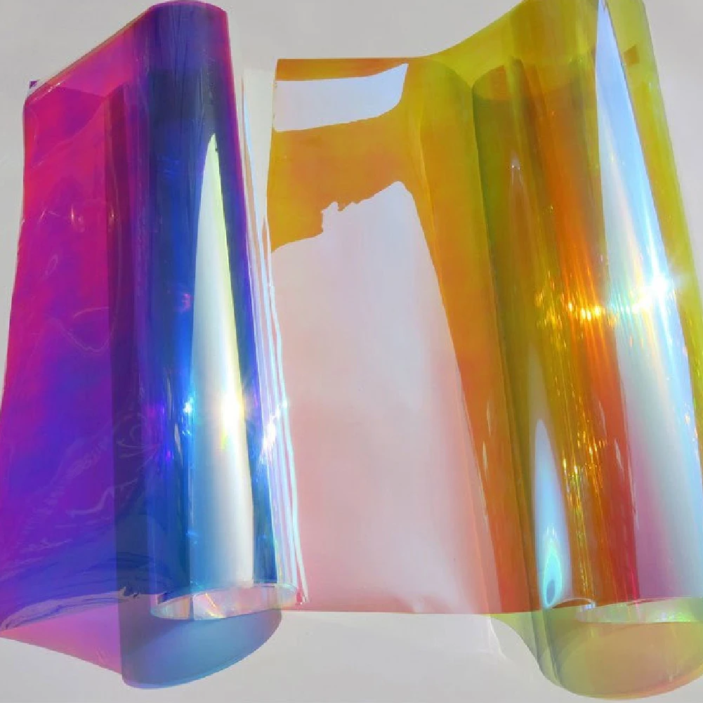 Dichroic window Film PET dichroic rainbow window glass decorative film 1.38*50m