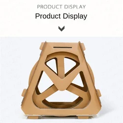 Sohpety Indoor Climbing Water Wheel Shape Scratcher Cardboard Treadmill Loaders Cats Exercise Running Wheel