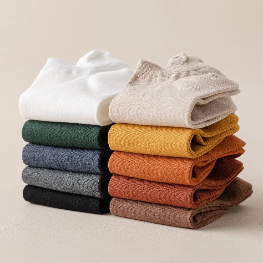 2024 New design vintage fashion sweat-absorbing deodorization ankle cotton socks for men party gifts