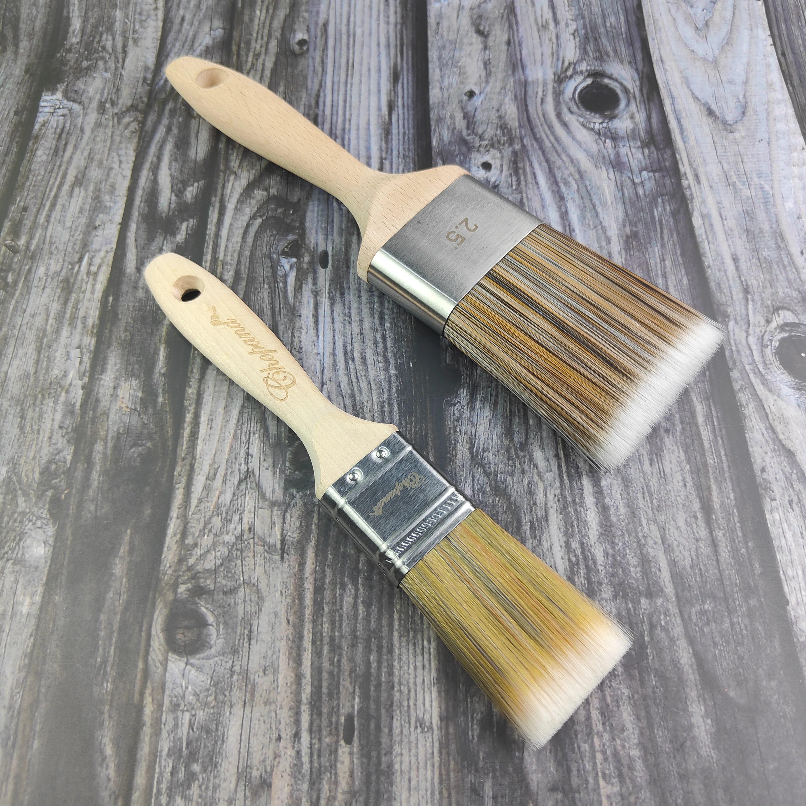 Chinese manufacturer wholesale paint brush natural wood handle easy to clean paint brush