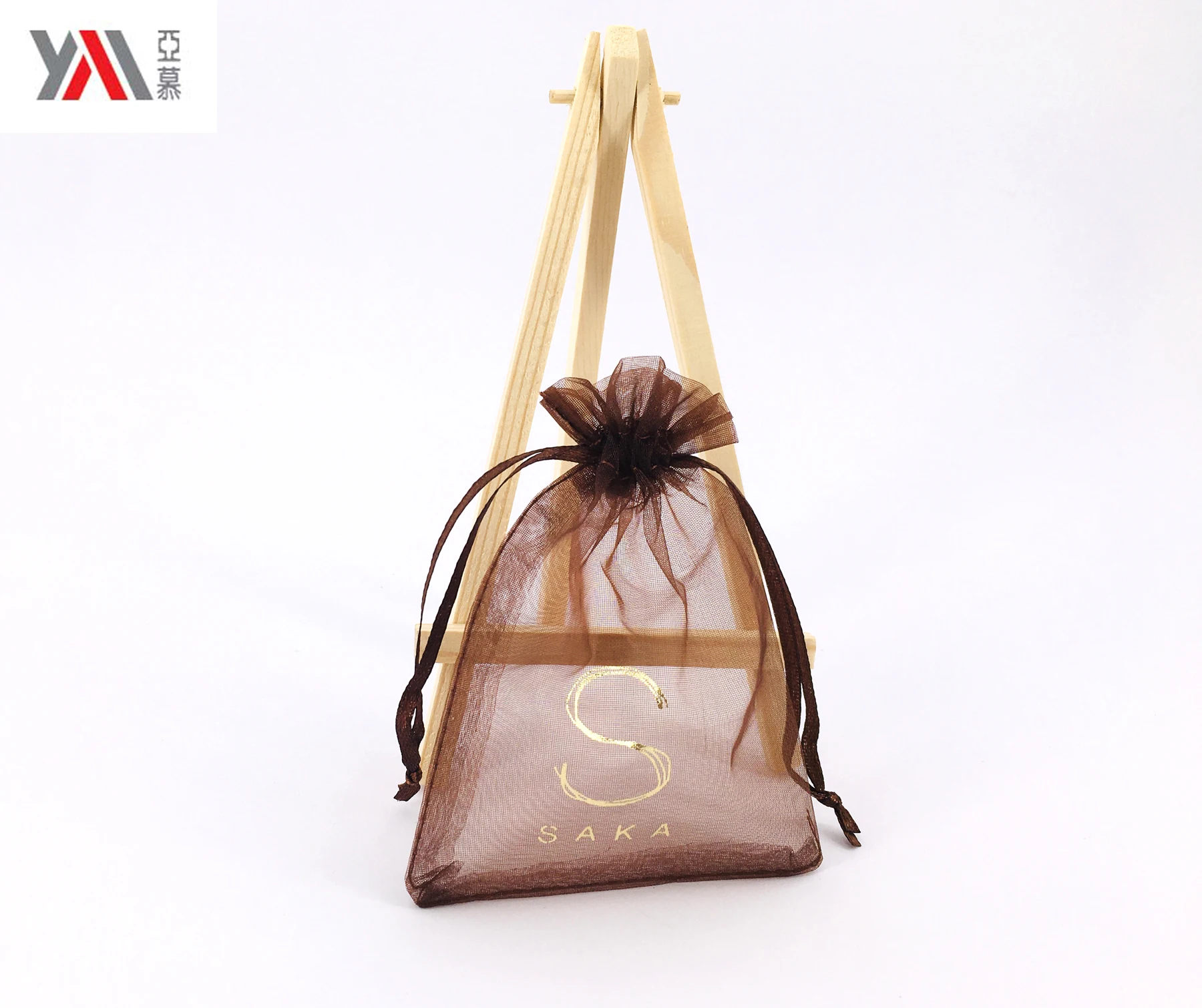 New organza bag jewelry drawstring gift Gauze bag with customized logo