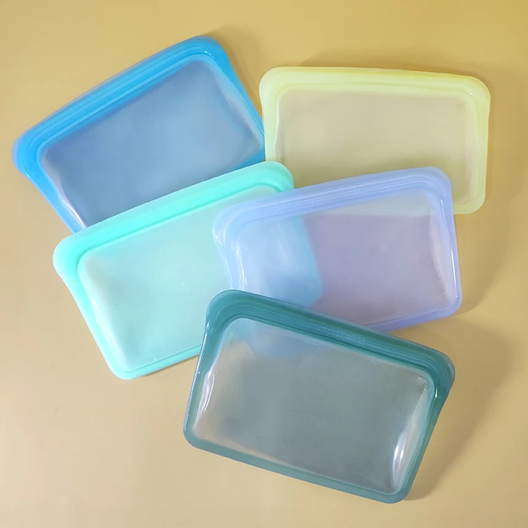 400ml Silicone Snack Storage Premium Food Grade Silicone Universal Bag Portable Pet Feeding Bag Keep Small Items Like Earphones