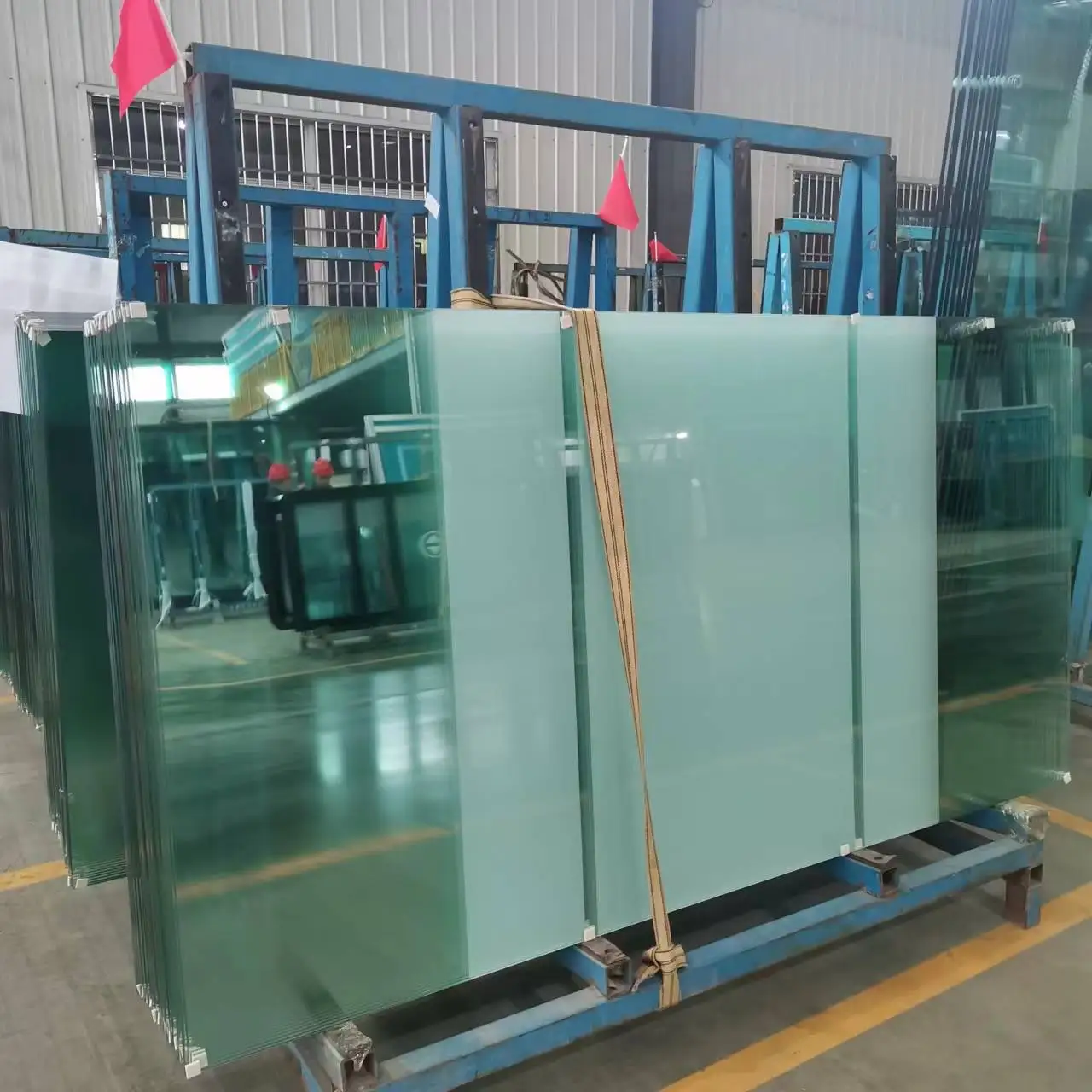 6mm Thick Frosted Acid Etched Chemical Sandblasting Tempered Glass For Interior Bathroom Shower Sliding Doors