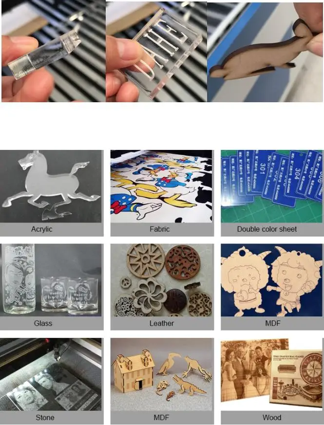 Shandong Dahe CO2 laser with camera wood laser cutting router