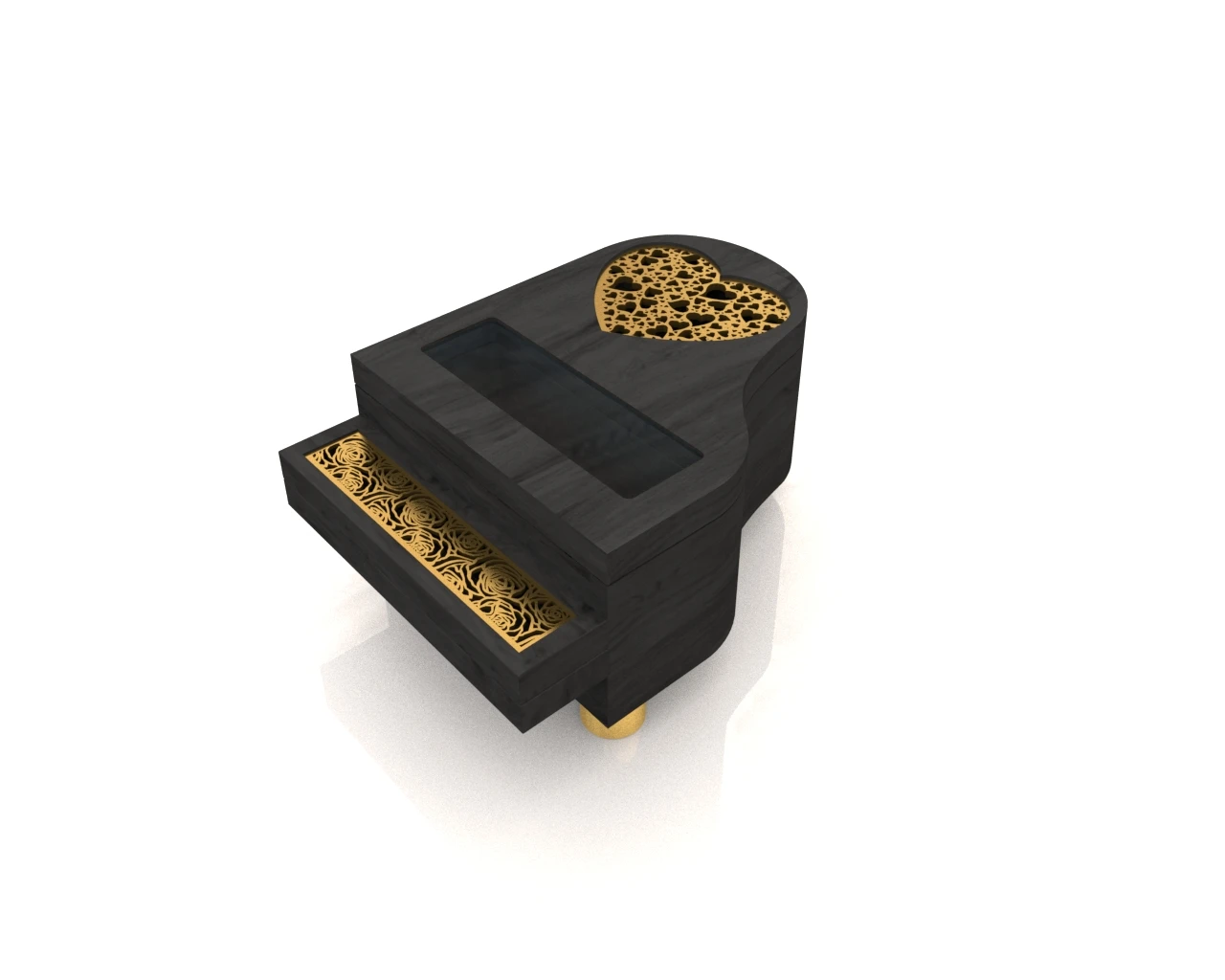 Wholesale high-quality new style metal wooden piano censer Charcoal burning  incense burner