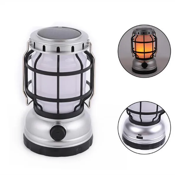 New Design USB Rechargeable Lamp Solar Camping Camping Lanterns