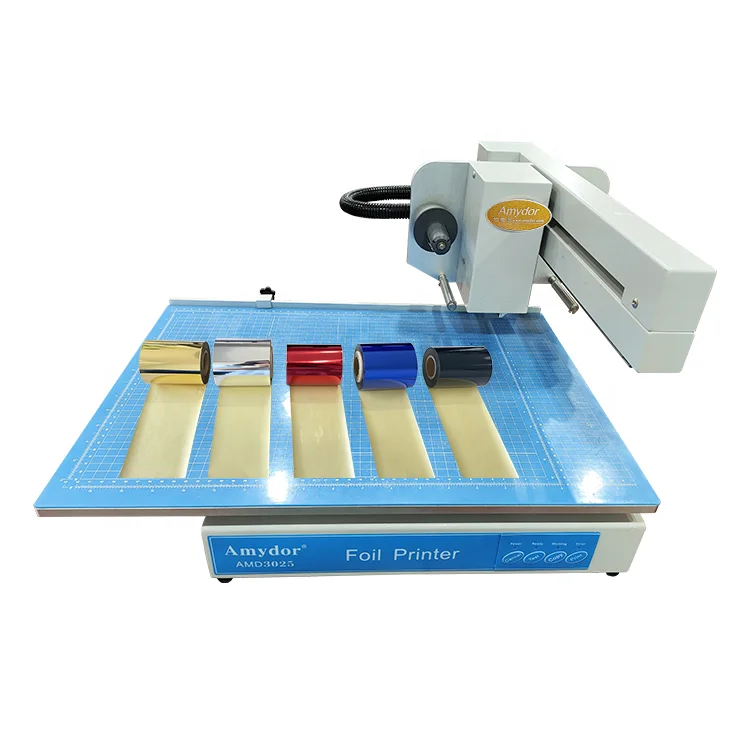 Easy to Use Automatic AMD3025 Digital Foil Printer for Diaries Books Cards Certificates Hard Cover