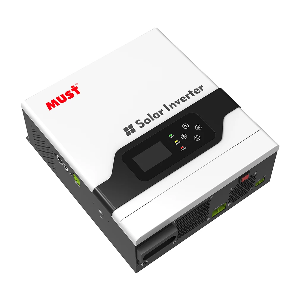 MUST PV1800 VPM new design 1kw 2kw 3kw 4kw 5kw 12V 24V 36V 48V 60A 80A Mppt Solar Hybrid Inverter Price WIFI USB inverter