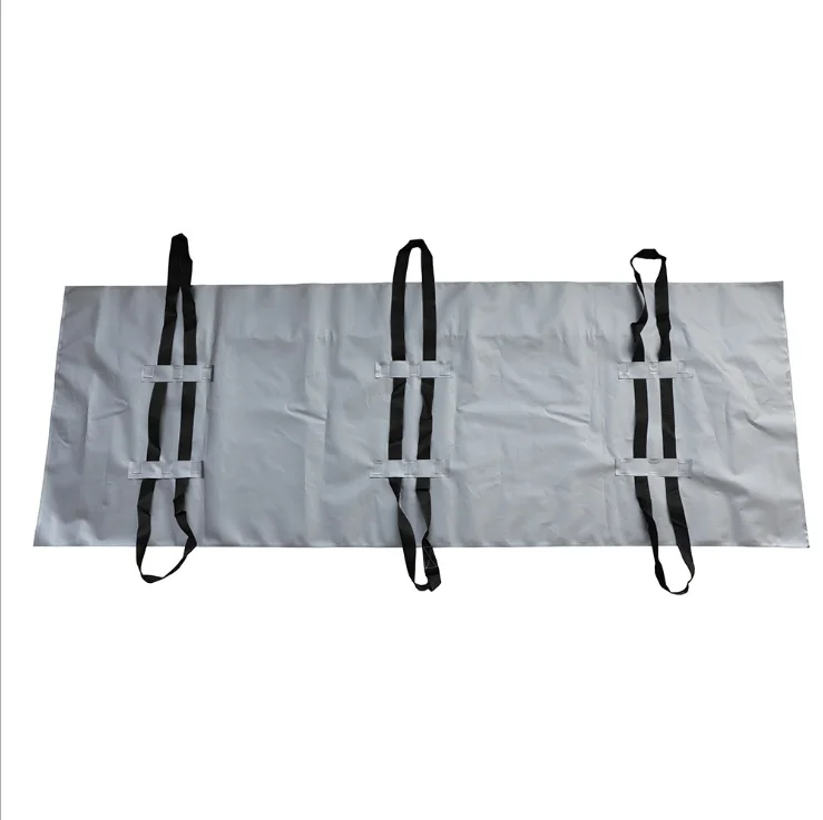 
white and black biodegradable PEVA waterproof funeral death body bag mortuary bag with handles 
