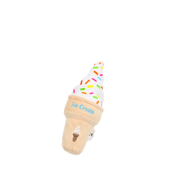 newest design Icecram Shaped Stuffed Plush Durable Biting Toys For Pets dog toys wholesale