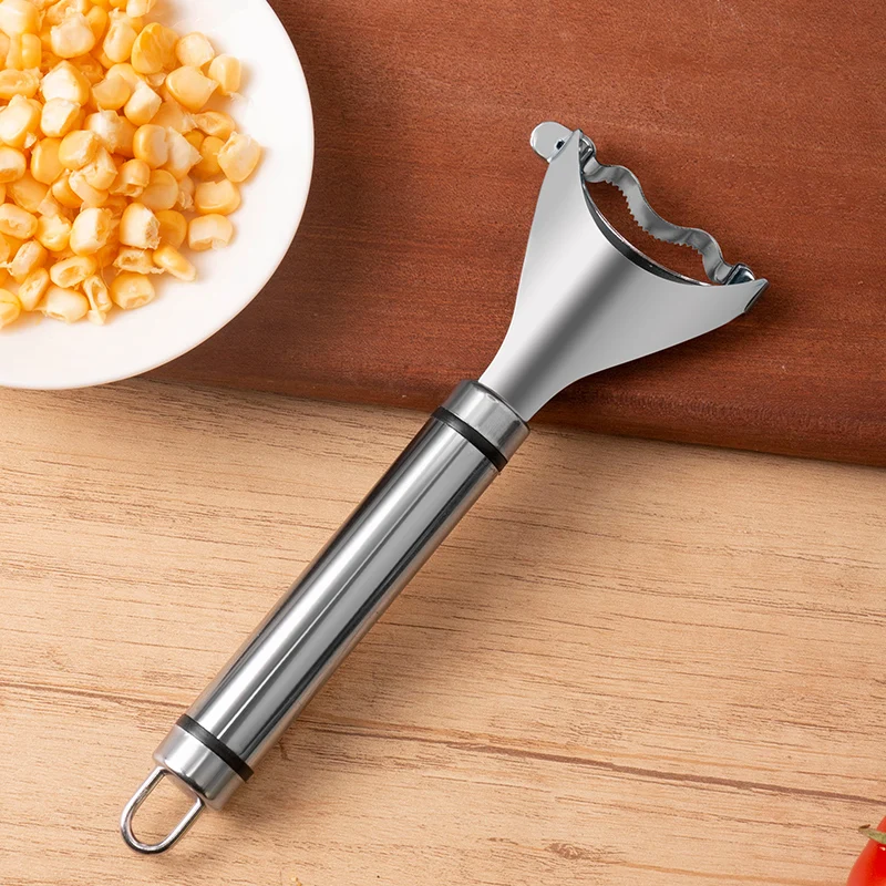Hot selling stainless steel corn thresher efficient and durable vegetable planer kitchen tool creative corn planer