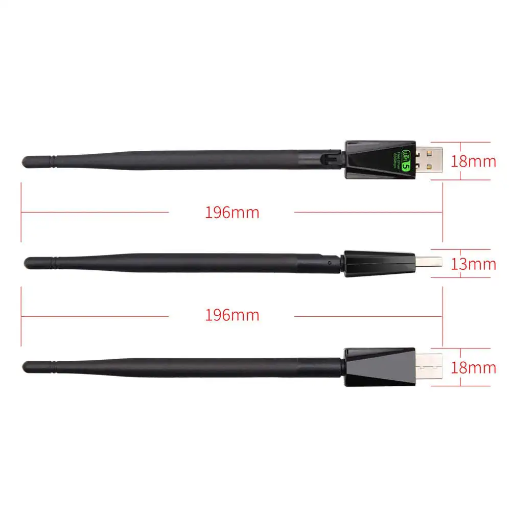 Новый продукт внешняя антенна 650 Мбит/с Wi-Fi адаптер Бесплатный драйвер Usb 2 0 ключ сетевой