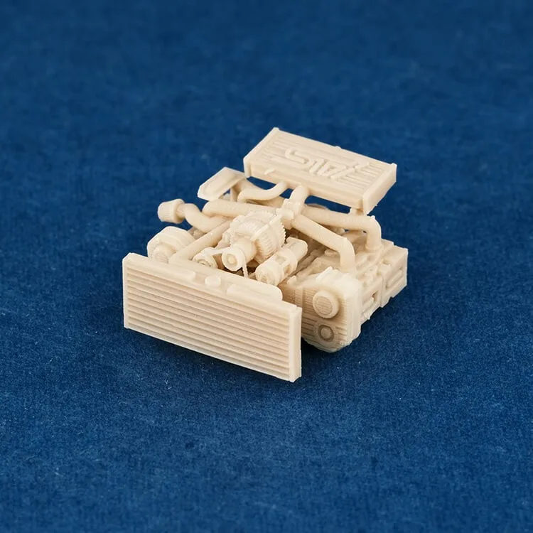 1/64 EJ20 Engine Model Uncolored Resin Garage Scene Repair Tools Decoration Simulation Scene Toy