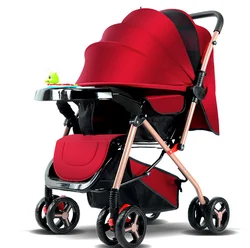 Multi Color Baby Strollers Luxury  3 in 1 Trolley High Landscape Baby Stroller Foldable Cheap Stroller Baby Newborn