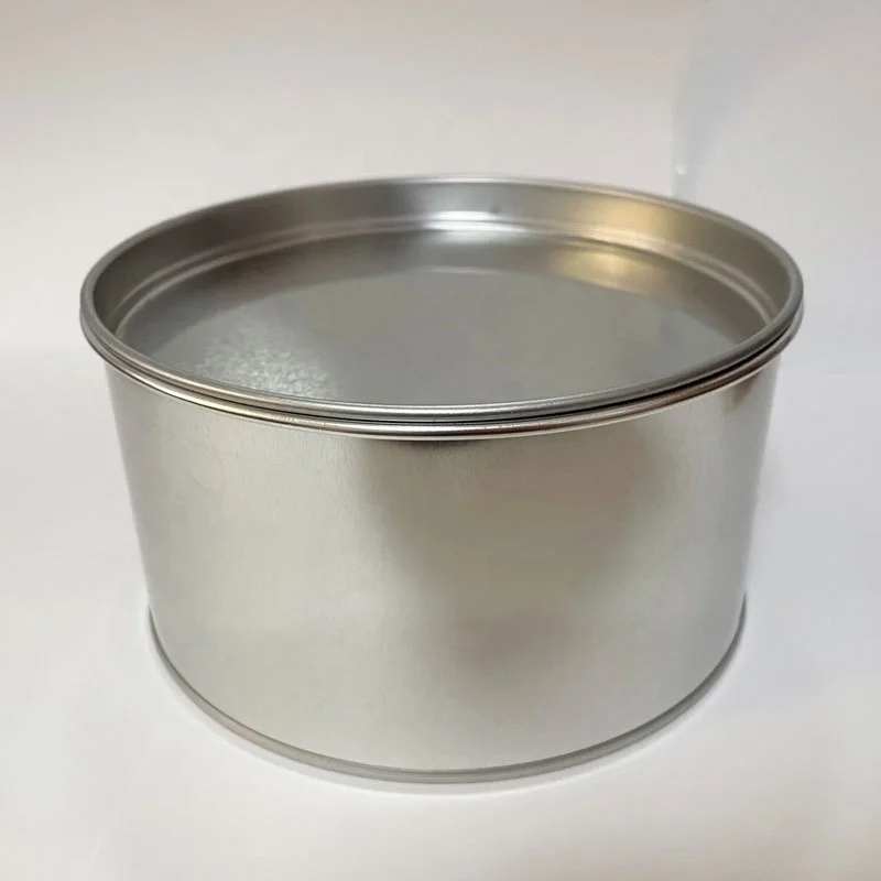 D128mm 1KG Tinplate Tin Can round Empty Polyester Putty Cans Industrial Use for Chemicals