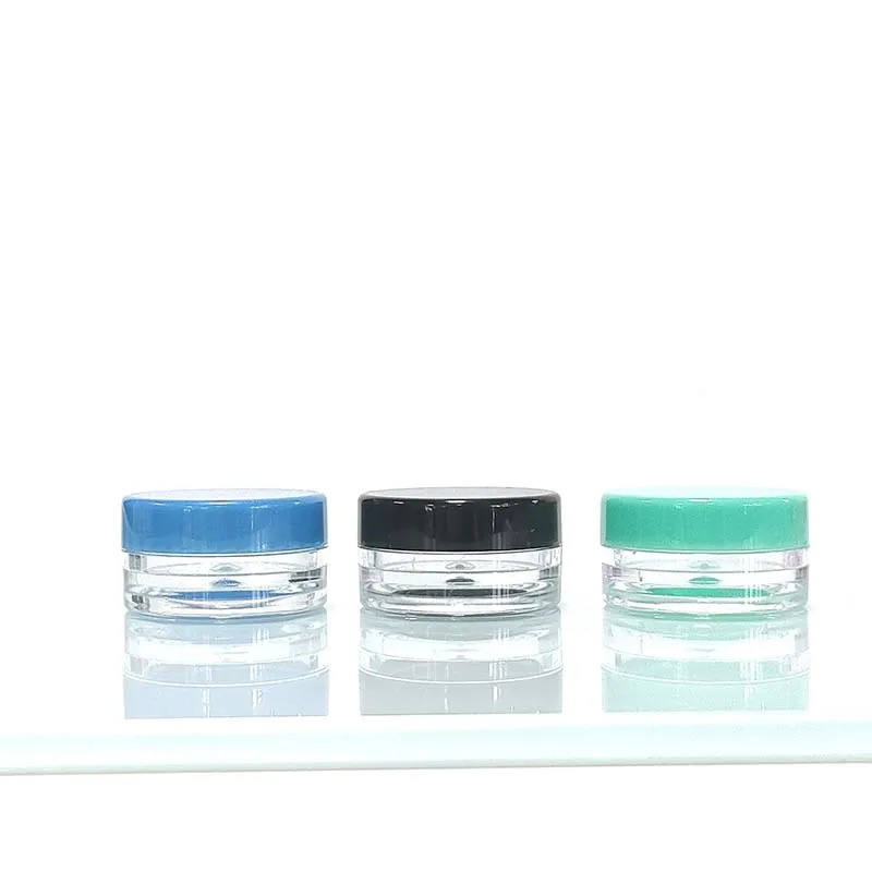 5ml 10ml 2.5g 3 ml 3g 5g 10g 15g 20g Small Clear Cream Jar Plastic Pot Box Mini Transparent Cosmetic sample Container with Lids