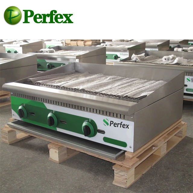 Perfex Gas Lava Rock Grill GBL-4 Commercial Kitchen Cooking Equipment