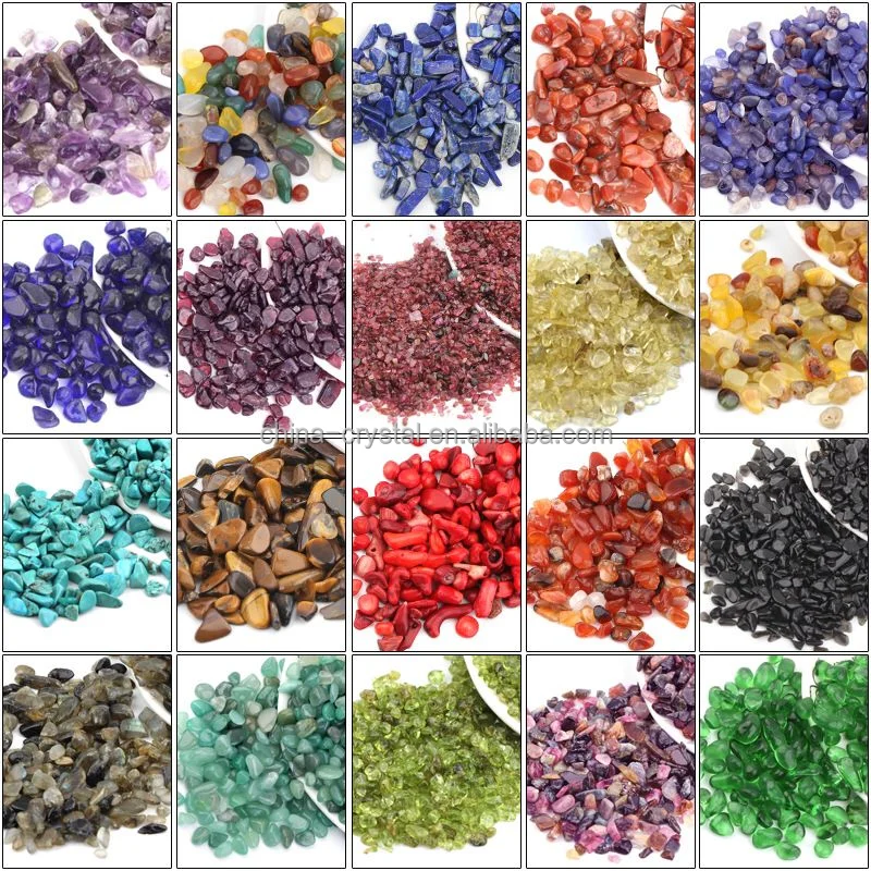 Hot sale good polished  mixed material Crystal Gravel Stone crystal chips