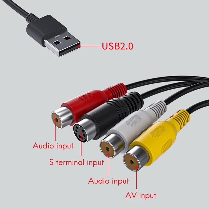 ACASIS карта захвата USB2.0 к AV видео одноканальный Поддержка карты WIN7/8/10 захват
