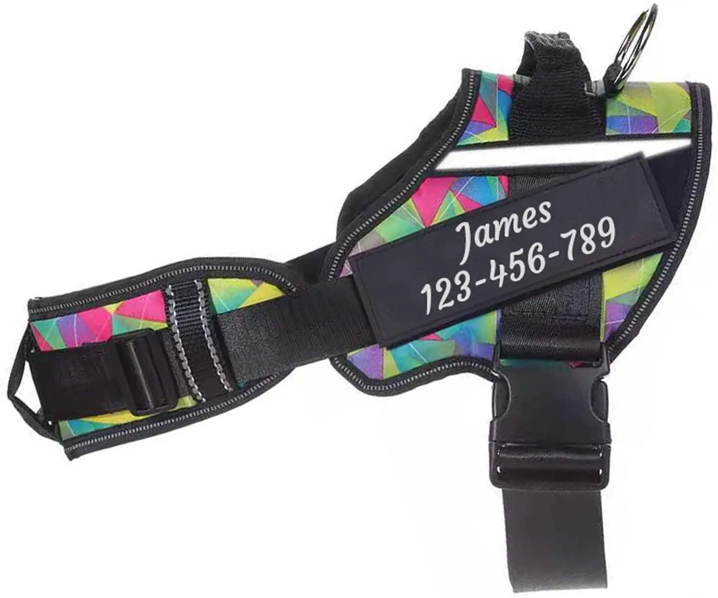 Personalized Custom Compatible with Dog Harness with Name and Phone ,Training and Walking