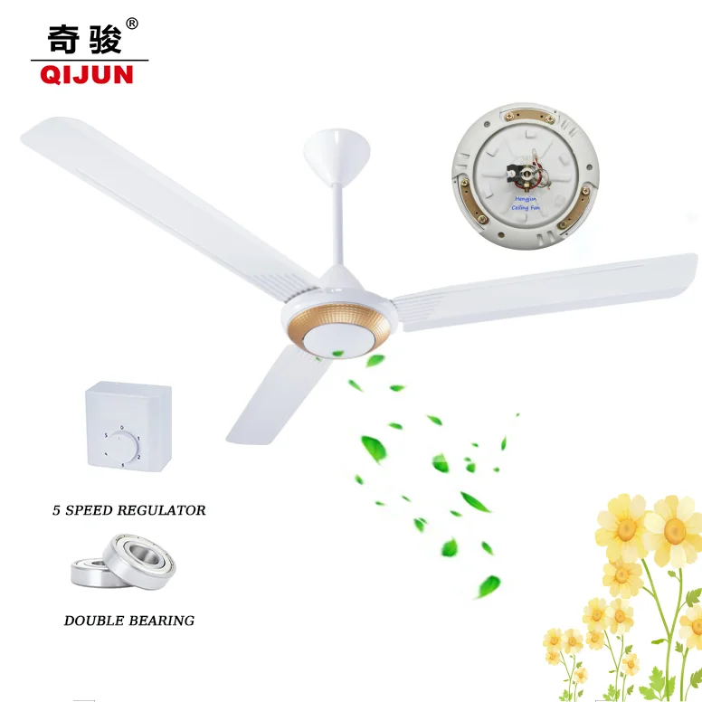 2024 NEW kdk 1400mm 56inch Gold Silver Ring  Luxury Model Design GCC Standard Pure Copper Motor Ceiling Fan Big Airflow Hot Sale