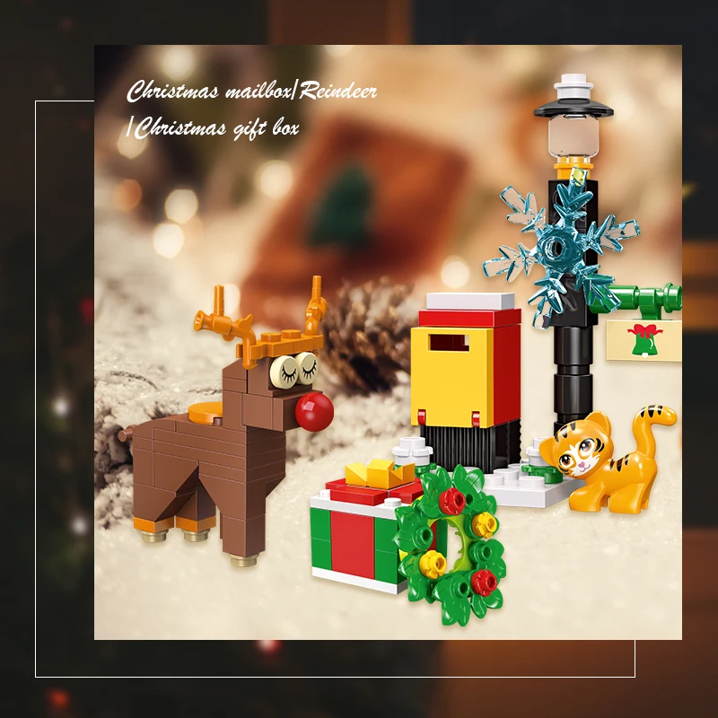 Multiple models Creative Building Block Sets Kids Construction Toys DIY Models Christmas gift building blocks