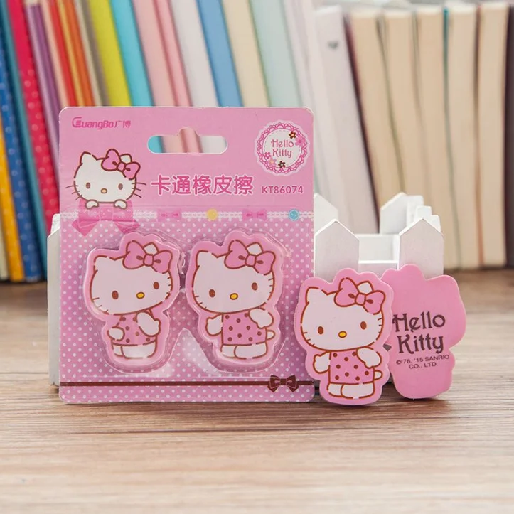 Topsthink School stationery hello kitty animal cute erasers cartoon shaped eraser