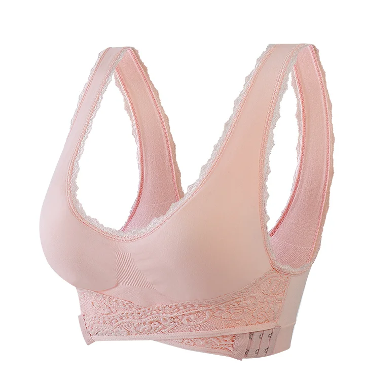 Factory low price Sleep Underwear Lingerie Lace Cross Side Buckle Without Rims Gathered Sports