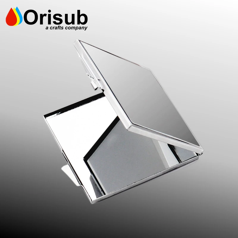 DIY Printing square Small Pocket Mirror Sublimation Blank Compact Make up Mirror